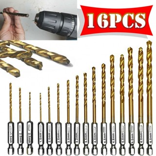 ⚡NEW 8⚡Drill Bit High Speed Steel Titanium Coated Titanium Plating 1/4 Hex Shank