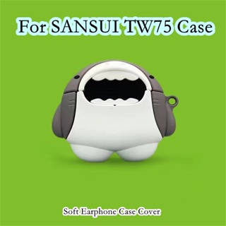 【Ĕĕ】เคสหูฟัง แบบนิ่ม ลายการ์ตูนตลก สําหรับ SANSUI TW75 SANSUI TW75