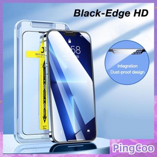 Pingcoo -  Tempered Film For iPhone 14 Pro max Full screen HD tempered Film  Self-adhesive Bubble-Free Full Screen Anti-explosion Strong Anti-Fingerprint Compatible with iPhone 13 12 Pro max