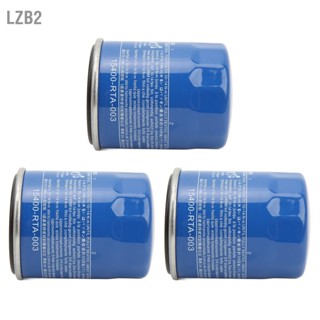 LZB2 3pcs กรองน้ำมันโลหะกรองน้ำมันเครื่องที่มีประสิทธิภาพสูง 15400 RTA 003 เปลี่ยนสำหรับ ACCORD