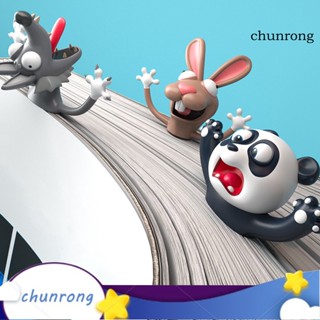 Chunrong ที่คั่นหนังสือสเตอริโอ รูปแมวแพนด้า 3D เครื่องเขียน สําหรับอ่านหนังสือ