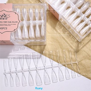 เล็บปลอมสําเร็จรูป Annies Nail Art กดบนเล็บปลอม เล็บปลอมโลงเจลต่อเล็บระบบ Full Set Short Nail Gel Tip Art Accessories Tool