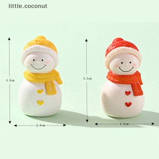 [little.coconut] ผ้าพันคอ ลายสโนว์แมน ขนาดเล็ก สําหรับตกแต่งบ้านตุ๊กตา คริสต์มาส