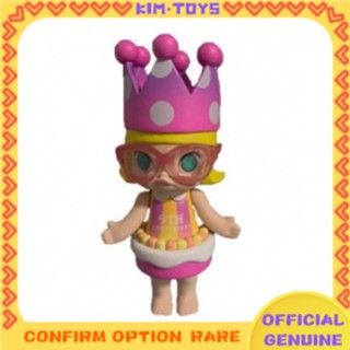 【Kim Toy】popmart PopMart Molly ลิฟต์ครบรอบ 9 ปี สีชมพู สําหรับเค้กวันเกิด