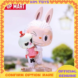 【Kim Toy】ฟิกเกอร์ PopMart labubu sweet elevator สําหรับตกแต่งบ้าน