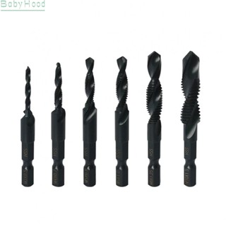 【Big Discounts】Tap Drill 6Pcs Black Countersink Thread Drilling Tool Hex Shank M3-M10#BBHOOD