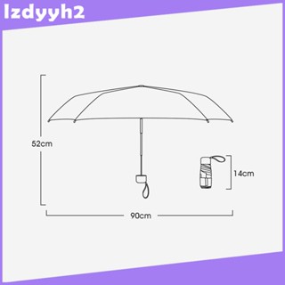 [Lzdyyh2] ร่มกันฝน ขนาดเล็ก พับได้ กันน้ํา พร้อมเคส สําหรับเดินทาง