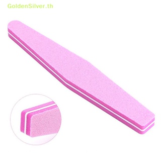 Goldensilver ตะไบขัดเล็บ สีเงิน ล้างทําความสะอาดได้ 10 ชิ้น