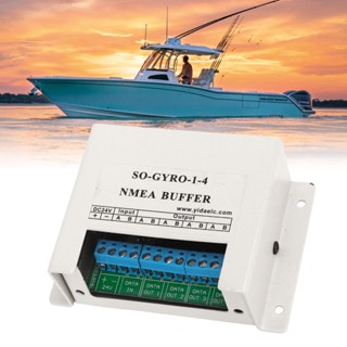 YiChe สำหรับ NMEA บัฟเฟอร์ 1 ใน 4 Out Marine Serial Line Splitter Isolating Buffer Converter Interface สำหรับระบบวงจร 24V