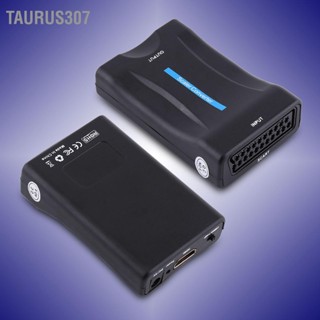 Taurus307 Scart เป็น HDMI Audio Video Converter Scaler Adapter 720P 1080P พร้อมสาย USB