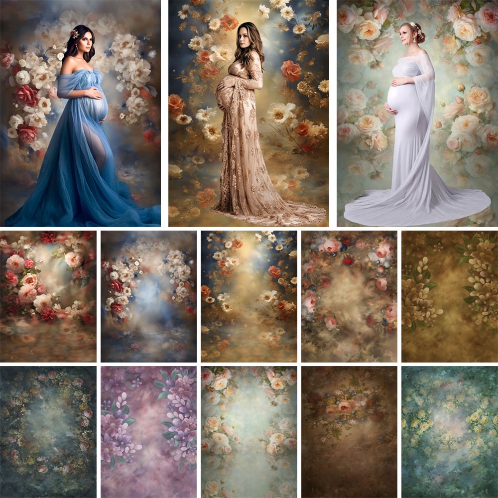 ภาพพื้นหลัง ลายดอกไม้ สําหรับถ่ายภาพสตูดิโอ
