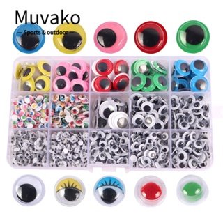 Muvako สติกเกอร์พลาสติก มีกาวในตัว หลายขนาด สําหรับตกแต่งสมุดภาพ งานฝีมือ DIY 1500 ชิ้น