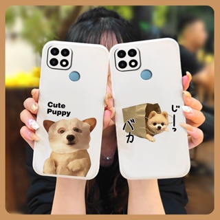 Solid color Cartoon Phone Case For OPPO A15 4G/A15S/A35 2021 Anti-fall cute soft shell protective case Back Cover