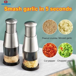 304 สแตนเลส Garlic Masher คู่มือกระเทียมกด Crusher Ginger Squeezer ผัก Masher มัลติฟังก์ชั่มือถือครัวเครื่องมือทำอาหาร Cynthia