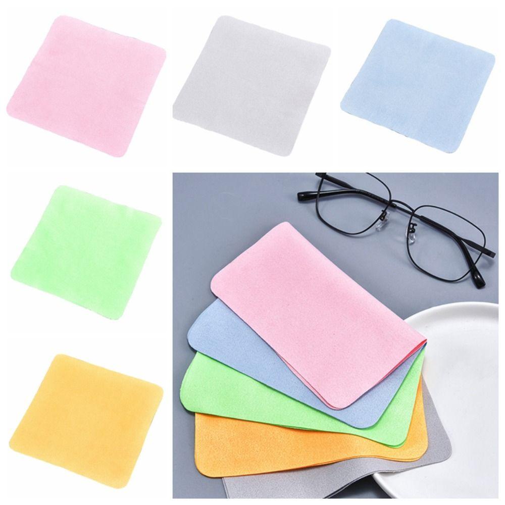 Cabeza ผ้าเช็ดแว่นตา หนังนิ่ม สีพื้น แบบพกพา ไมโครไฟเบอร์ ทําความสะอาดเลนส์โทรศัพท์ โทรศัพท์ แว่นตา ทําความสะอาดคอมพิวเตอร์