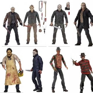 Neca โมเดลตุ๊กตา วันศุกร์ สีดํา ขยับได้ สําหรับวันฮาโลวีน