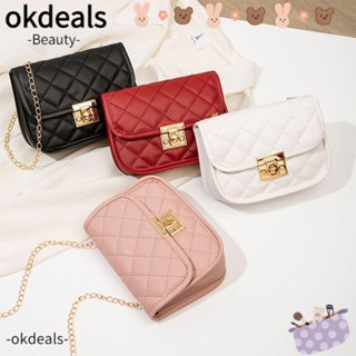 Okdeals กระเป๋าสะพายข้าง ปักลาย สีพื้น สําหรับผู้หญิง