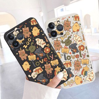 เคสโทรศัพท์มือถือ แบบนิ่ม ลายการ์ตูนสัตว์น่ารัก ขอบตรง สําหรับ Xiaomi POCO C40 POCO X3 NFC POCO X3 Pro POCO C55 POCO M5S POCO M3 Pro POCO X5 POCO M2 Pro