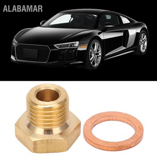 Alabamar อะแดปเตอร์ส่งสัญญาณ 1/8 นิ้ว Npt เป็น M14X1.5 ตัวผู้ สําหรับรถยนต์