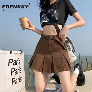 EOENKKY  กระโปรง กระโปรงยีนส์ กระโปรงกางเกง 2023 NEW Style 073130 สวยงาม สบาย High quality Korean Style A93M0YS 36Z230909