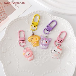 Tweet Sanrio พวงกุญแจ จี้รูป Hello Kitty เครื่องประดับ สําหรับห้อยกระเป๋า Airpods