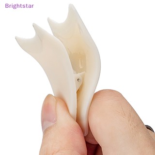 Brightstar ใหม่ แหนบหนีบขนตาปลอม พลาสติก แบบพกพา สําหรับแต่งหน้า