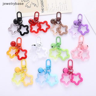 [jewelrybase] พวงกุญแจ จี้กระดิ่งดาวห้าแฉก สีแคนดี้ หรูหรา เครื่องประดับ สําหรับผู้หญิง รถยนต์