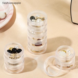 [fashionapple] กล่องพลาสติก 5 ชั้น สําหรับเก็บเครื่องประดับ ต่างหู สร้อยข้อมือ พร้อมส่ง