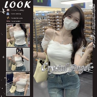 Crystal  กางเกงขายาว กางเกงเอวสูง สไตล์เกาหลี แฟชั่น 2023 NEW 080208 Trendy High quality Korean Style Comfortable A99J32Z 36Z230909