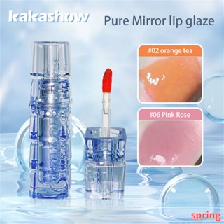 Kakashow ลิปสติก ลิปกลอส เนื้อน้ํา ติดทนนาน กันน้ํา 6 สี