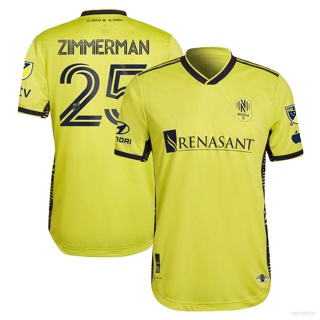 Ani 2023 MLS Walker Zimmerman Nashville SC Jersey เสื้อยืดแขนสั้น พลัสไซซ์