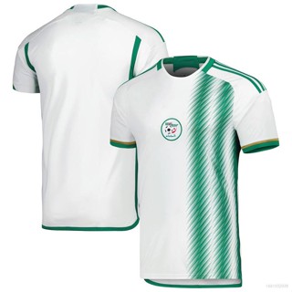 เสื้อยืดคอกลม พิมพ์ลายฟุตบอล Algeria Home Jersey พลัสไซซ์ สําหรับทุกเพศ 2022-2023