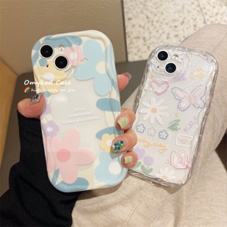 เคสโทรศัพท์มือถือแบบนิ่ม ลายดอกไม้ 3D สําหรับ OPPO A17 A16 A15 A57 A78 A5S A3S A5 A9 A53 A32 A33 A54 A76 A93 A94 A95 A76 Reno 5F 4F 5Z F19 Pro