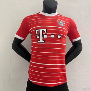 เสื้อกีฬาแขนสั้น ลายทีมฟุตบอล Bayern Munchen 22-23 ชุดเหย้า คุณภาพสูง