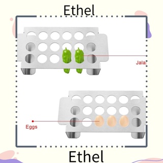 Ethel1 ตะแกรงสเตนเลส 18 หลุม อเนกประสงค์ สําหรับย่างบาร์บีคิว