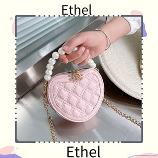 Ethel1 กระเป๋าสะพายข้าง แฟชั่น ไข่มุก รูปหัวใจน่ารัก