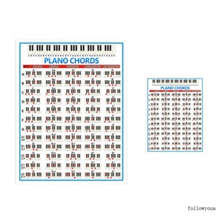 Fol คอร์ดเปียโน คีย์บอร์ด แผนภูมิโน้ต เสริมการศึกษา สําหรับเด็ก
