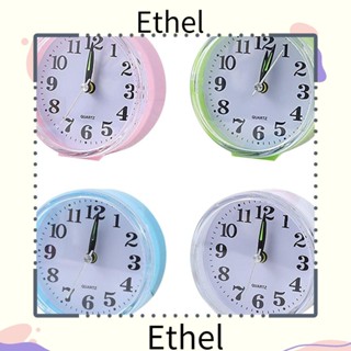 Ethel1 นาฬิกาปลุก แบบเงียบ ใช้แบตเตอรี่ สําหรับตกแต่งบ้าน