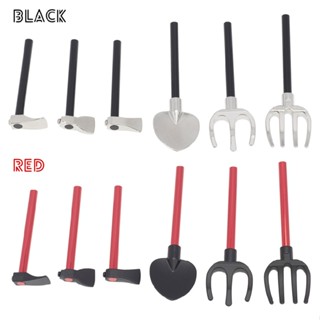 RC Car Simulation Tool Mini Decoration Shovel Hoe Axe for 1:10 TRX4 SCX10