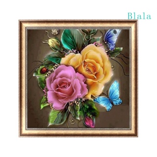 Blala Flower ภาพจิตรกรรมปักครอสติส ติดประดับเพชร 5D DIY สําหรับตกแต่งบ้าน