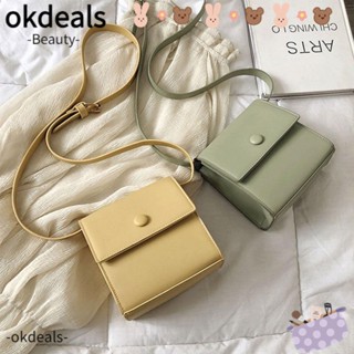 Okdeals กระเป๋าสะพายไหล่ลําลอง หนัง PU สําหรับผู้ชาย