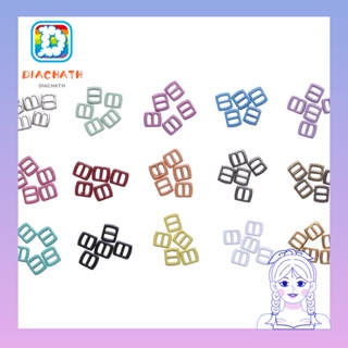 Diachath ใหม่ล่าสุด บักเกิลสามเหลี่ยม 15 สี อุปกรณ์เสริม สําหรับตุ๊กตา 10 ชิ้น