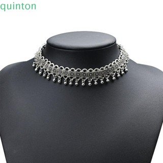 Quinton สร้อยคอโชคเกอร์ สายโซ่ คุณภาพดี ของขวัญ