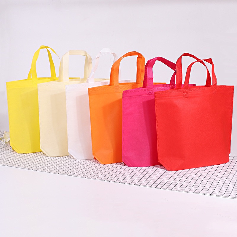 A732 🇹🇭ถุงผ้า ถุงผ้าสปันบอนด์ กระเป๋า มี 12 สี ขยายล่าง พร้อมส่งในไทย K.package