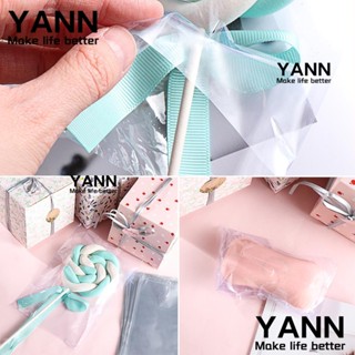 Yann1 100 ชิ้น ถุงหด PVC ตะกร้าซีลรองเท้า พลาสติก ฟิล์มห่อ