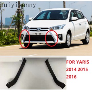 Hys กรอบตกแต่งรถยนต์ สีดํา สําหรับ Toyota YARIS 2014 2015 2016 1 ชุด