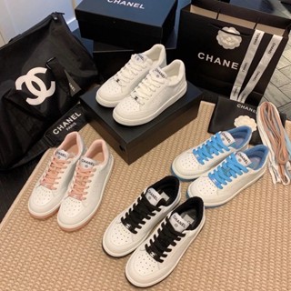 Chanel Chane Chane Chane Chanel Panda รองเท้ากีฬาลําลอง ขนาดใหญ่ สีขาว สไตล์คลาสสิก สําหรับผู้หญิง