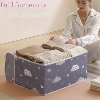 Fallforbeauty กระเป๋าเก็บผ้าห่ม ผ้านวม กันน้ํา กันฝุ่น อเนกประสงค์ ขนาดใหญ่ จุของได้เยอะ สําหรับบ้าน หอพัก