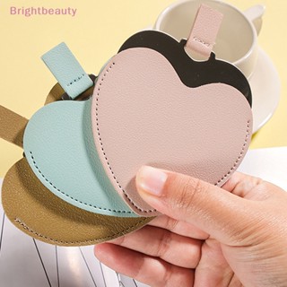 Brightbeauty กระจกแต่งหน้า สเตนเลส รูปหัวใจ ขนาดกะทัดรัด