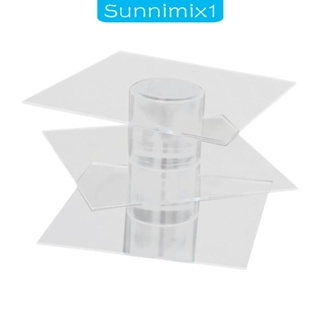 [Sunnimix1] ชั้นวางเค้กอะคริลิค ลายดอกไม้ สําหรับงานแต่งงาน